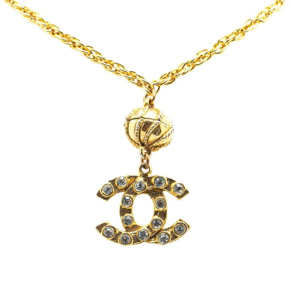 CHANEL Gold Logo Necklace - Picture 1 of 4